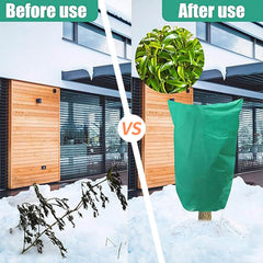 Reusable Plant Covers for Winter with Zipper Drawstring