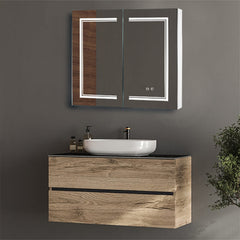 Double Door LED Bathroom Mirror Cabinet