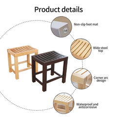 Waterproof Wood Shower Stool