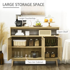 38.2"Rattan Storage Cabinet