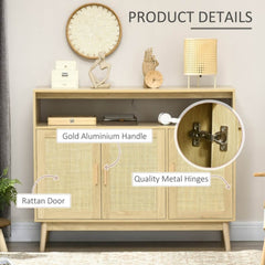 38.2"Rattan Storage Cabinet