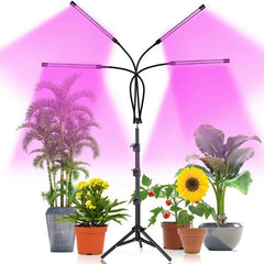 4 Heads Grow Lights for Indoor Plants with Stand