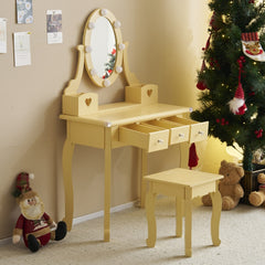 38.6" Kids Dressing Table Set