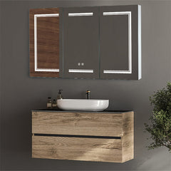 3 Door LED Bathroom Wall Cabinet with Mirror