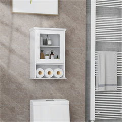 MDF Bathroom Cabinet/Locker with Glass Door