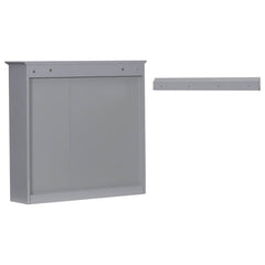 30''L x 28''H Wall Mounted Bathroom Storage Cabinet Grey