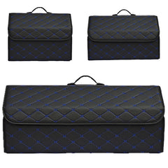 Leather Car Trunk Storage Organizer with Lid