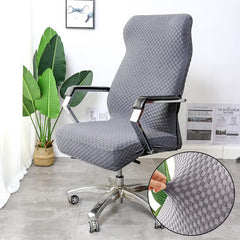 Square Jacquard Office Chair Cover with 2 Armrest Covers