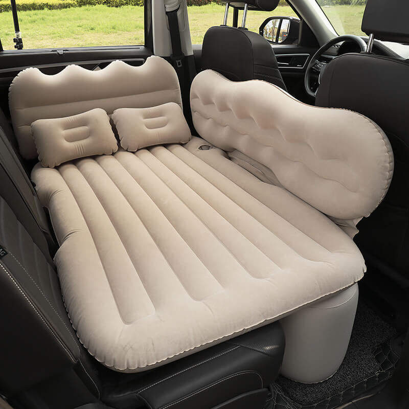 Inflatable Car Air Mattress Travel Bed with Air Pump