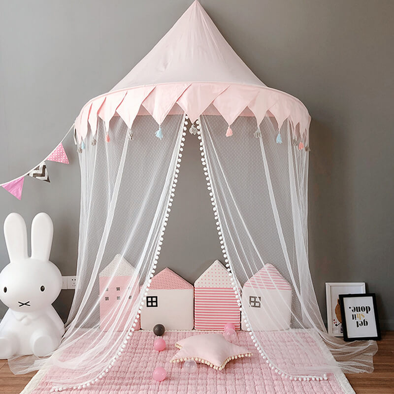 Princess Bed Canopy Wall Mounted Crib Hanging Net