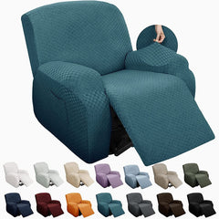 Stretch Square Jacquard Recliner Chair Cover 4 Pieces