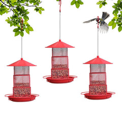 Metal Squirrel Proof Bird Feeder for Outdoors Hanging