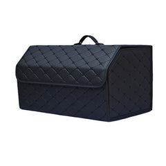 Leather Car Trunk Storage Organizer with Lid