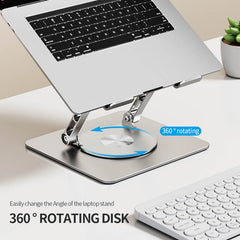 Foldable Laptop Stand with 360° Rotating Base