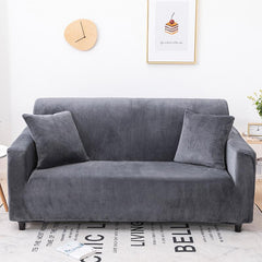 Thick Velvet Plush Sectional Corner Sofa Covers