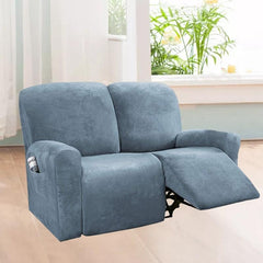 1 Set of 6 Pieces Velvet Recliner Sofa Slipcover