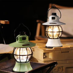 Vintage LED Camping Lantern for Outdoor