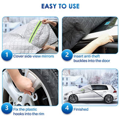 Universal Fit Windshield Cover for Ice and Snow