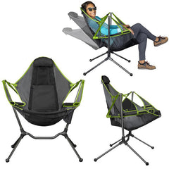 Recliner Luxury Rocking Camp Chair