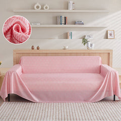 Ice Silk Fabric Sofa Throw Blanket